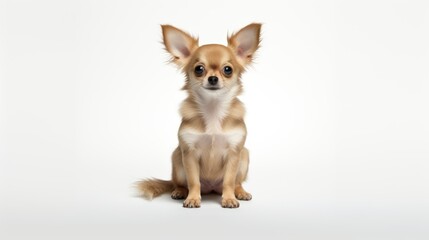 Obraz premium chihuahua puppy isolated on white background