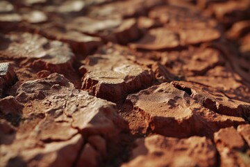 Cracked clay. Clay texture, close-up. Background
