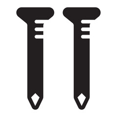 nail glyph icon