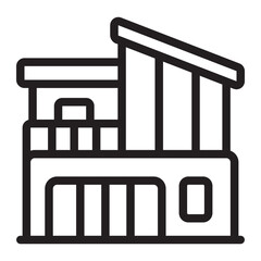 modern house line icon