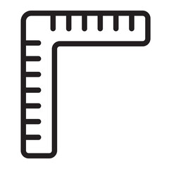 ruler line icon