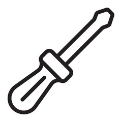 screwdriver line icon
