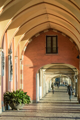 Covered street in Padova, Italy