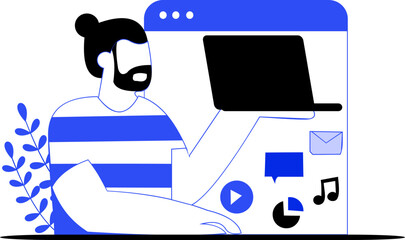 Web Development Illustration