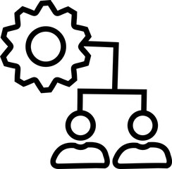 Project Management Outline Icon
