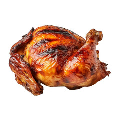 Grilled chicken isolated on transparent background