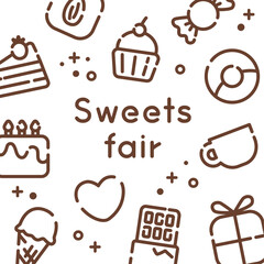 シンプルなスイーツの背景_2