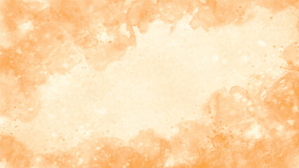 Abstract peach color of stain splash watercolor background