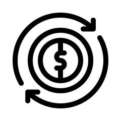 cash flow line icon