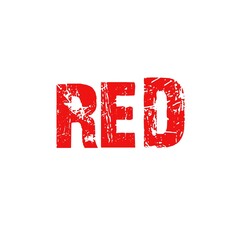 Red text illustration on white background