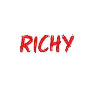 Richy text on white background