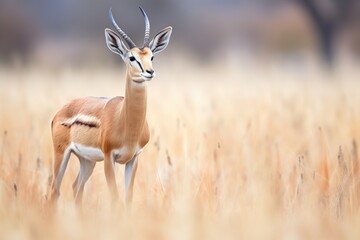 Fototapeta premium grazing gazelle, ears perked up