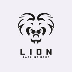 Lion Logo Design Vector Template 