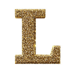 Luxurious L On Transparent Background.