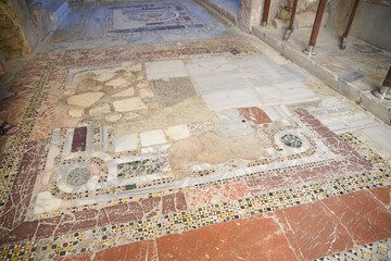 Opus sectile in Saint Nicholas Church in Demre, Antalya, Turkiye