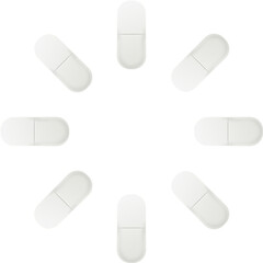 하얀색 알약 이미지