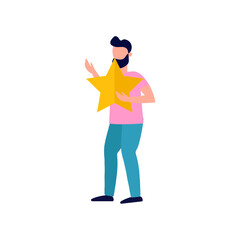 set of vector business pose elements set