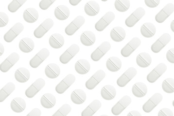 하얀색 알약 이미지