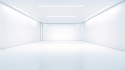 White clean empty space room studio background.