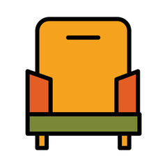 Cleaning Furniture Service Filled Outline Icon