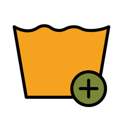 Cleaning Laundry Washing Filled Outline Icon