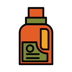 Wash Cleaning Fabric Filled Outline Icon