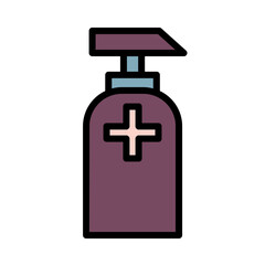 Clean Soap Wash Filled Outline Icon