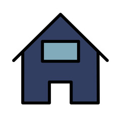 Home Clean House Filled Outline Icon