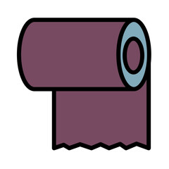 Paper Tissue Roll Filled Outline Icon