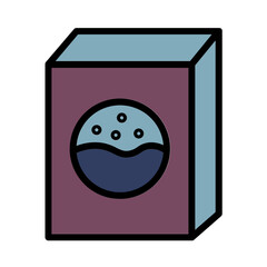 Powder Washing Work Filled Outline Icon