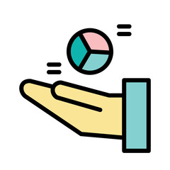 Data Digital Analysis Filled Outline Icon