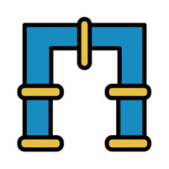 Industry Outdoors Pipe Filled Outline Icon