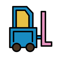 Industry Outdoors Site Filled Outline Icon