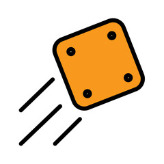 Bet Casino Dice Filled Outline Icon