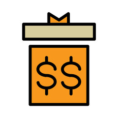 Casino Gambling Gaming Filled Outline Icon