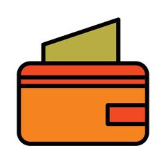 Purse Fashion Handbag Filled Outline Icon