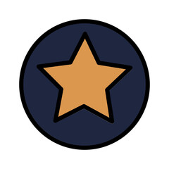 Obraz premium Media Player Music Filled Outline Icon