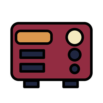 recommend clip art: Music Amplifier Sound Filled Outline Icon