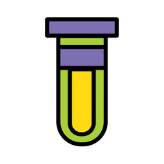 Blood Chemistry Lab Filled Outline Icon