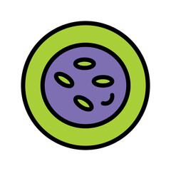 Fototapeta premium Cells Germs Lab Filled Outline Icon