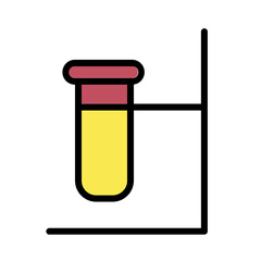 Flask Lab Test Filled Outline Icon