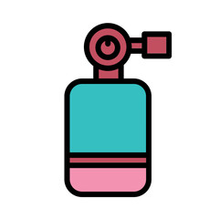 Fire Safety Spray Filled Outline Icon