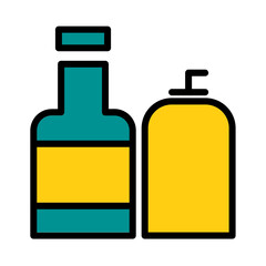 Beauty Bottle Care Filled Outline Icon
