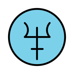 Astro Astrology Astronomy Filled Outline Icon