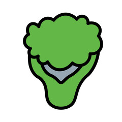 Balanced Diet Nutrition Filled Outline Icon