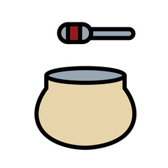 Bee Diet Food Filled Outline Icon