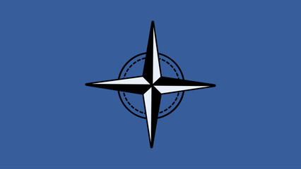 Compas Nautical Vector illustrations in Dark Blue Background