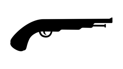 Handgun Pistol Vector Illustration