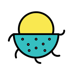 Diet Food Fresh Filled Outline Icon