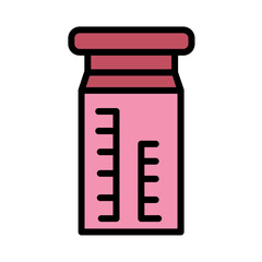 Bottle Diet Fitness Filled Outline Icon
